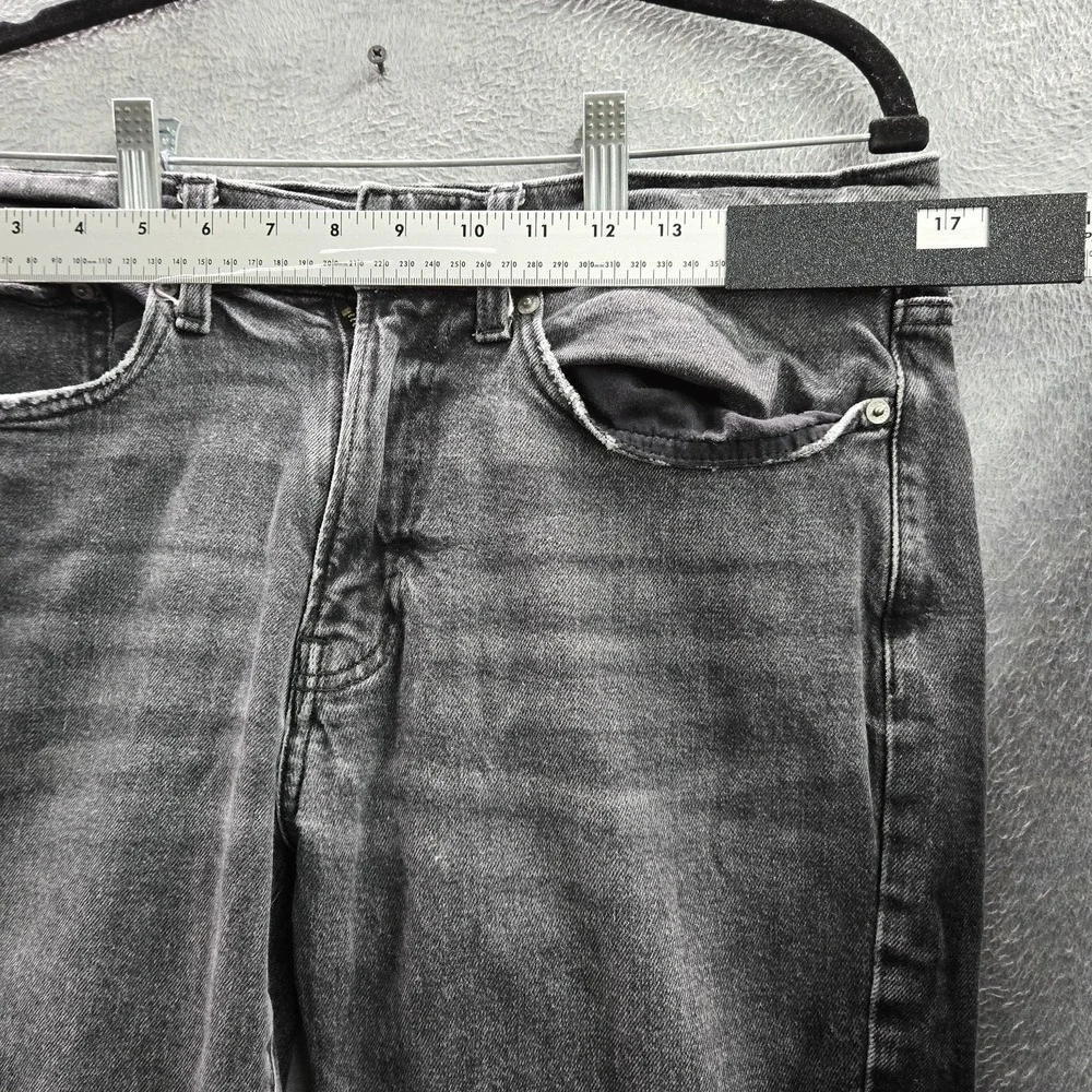 Lucky Brand Men Jeans 32X32 Gray Denim 121 Slim Straight Zipper 32